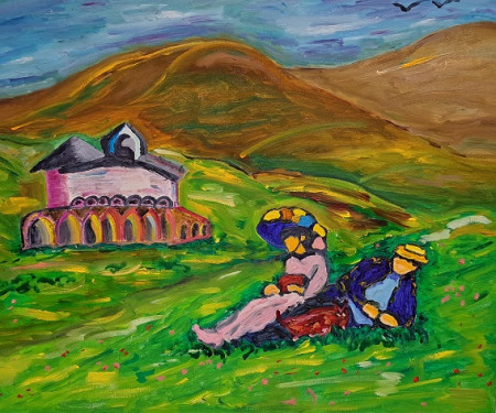 Junto a la ermita